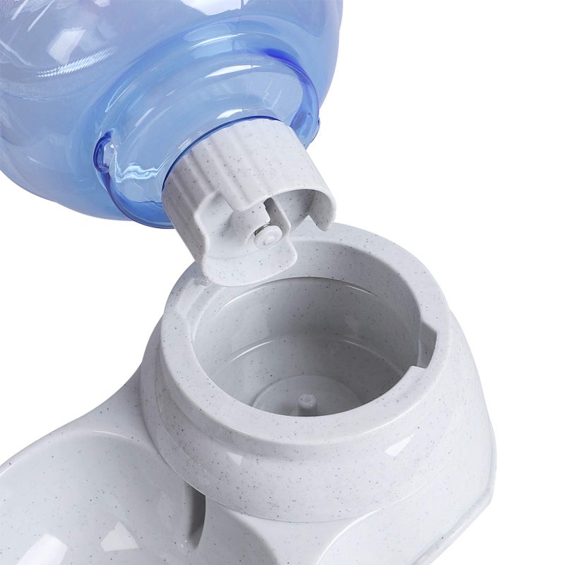 TENINYU Pet Water Dispenser Station - 1 Gal Replenish Pet Waterer for Dog Cat Animal Automatic Gravity Water Drinking Fountain Bottle Bowl Dish Stand - Image 4